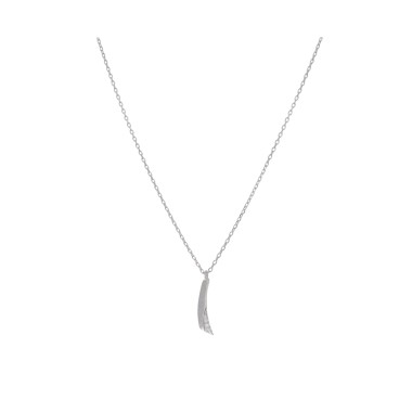 Collier Barre Argent Oxyde...