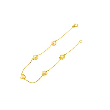 Bracelet Perle Or 375‰ 18cm