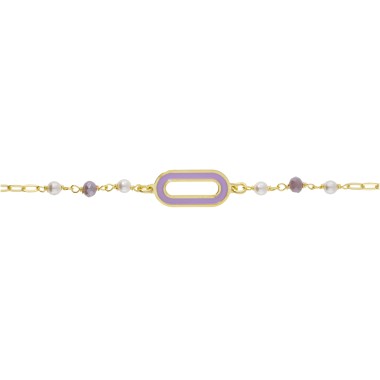 Bracelet Violet Vermeil Laqué