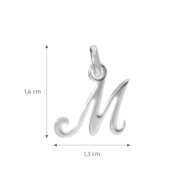 Pendentif initiale M Or 375