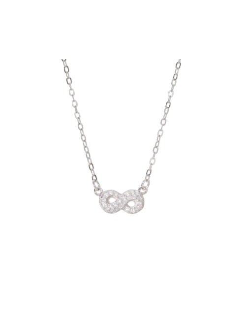 Collier Infini Argent Oxyde...