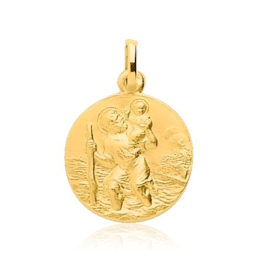 Médaille Saint Christophe Or 375