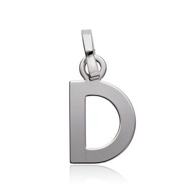Pendentif initiale D Argent