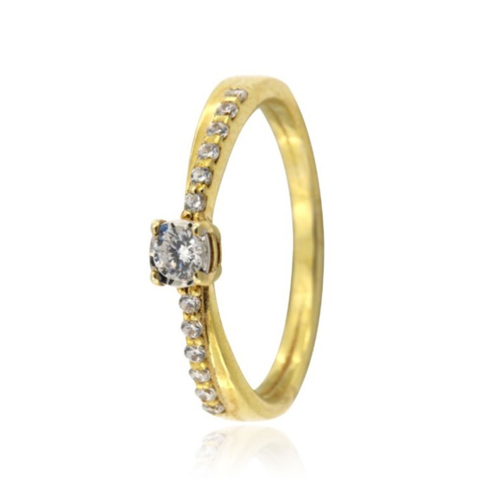 Bague Solitaire Or 750 Diamant 0.250ct