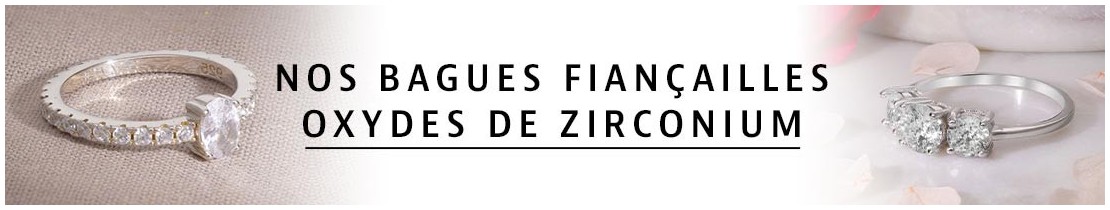 Bagues Fiançailles Oxydes de Zirconium